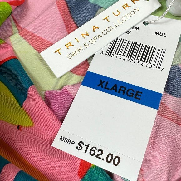 TRINA TURK: NWT Rainforest Swim Pants Coverup - Size XL - Picture 9 of 10